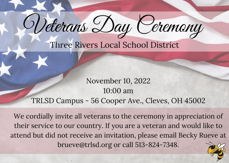 Veterans Day Ceremony November 10, 2022